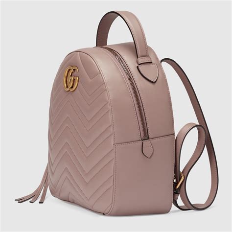 dusty pink leather gucci marmont zipper|gucci marmont leather backpack.